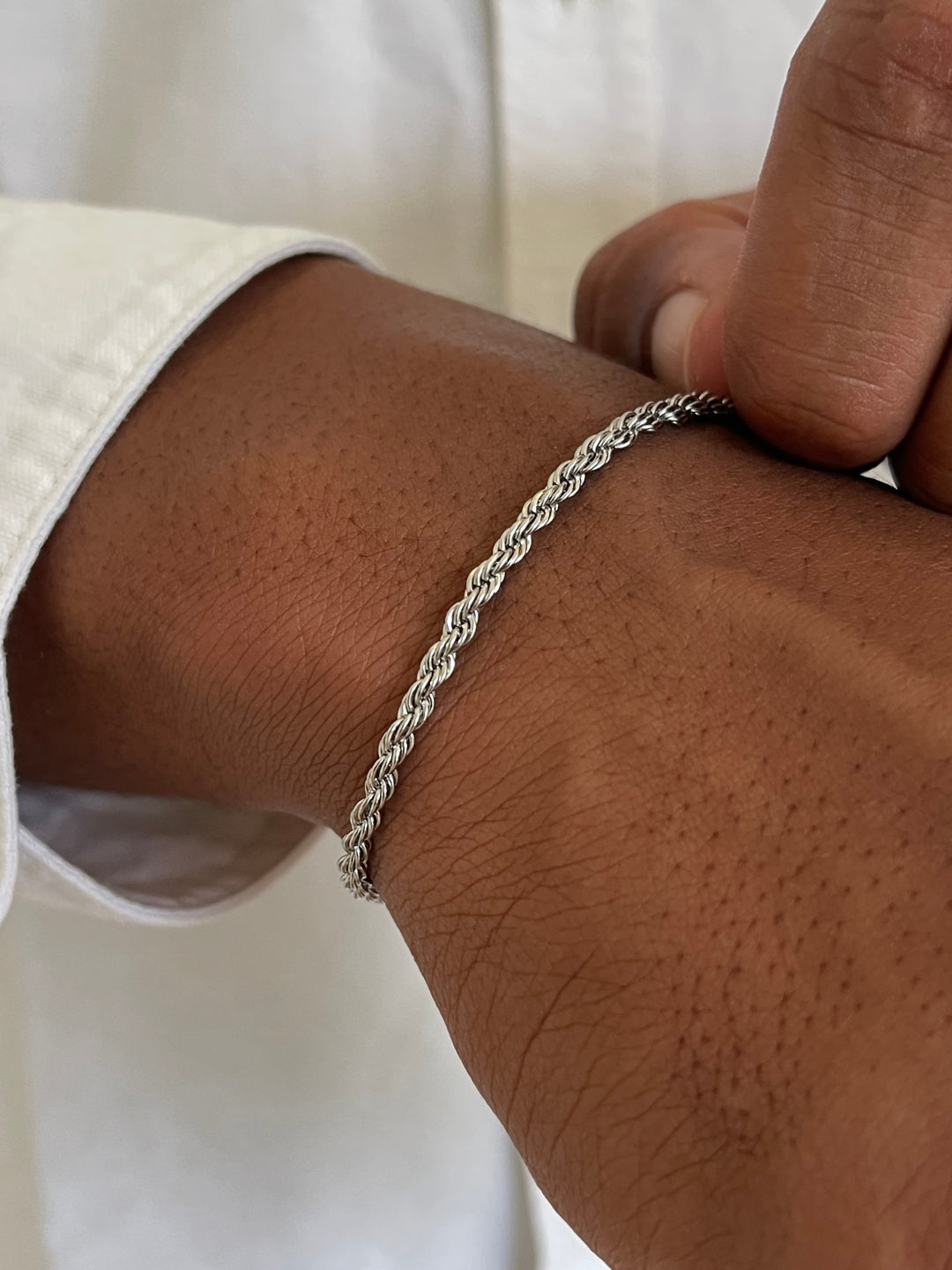 ROPE BRACELET 3MM | Silver